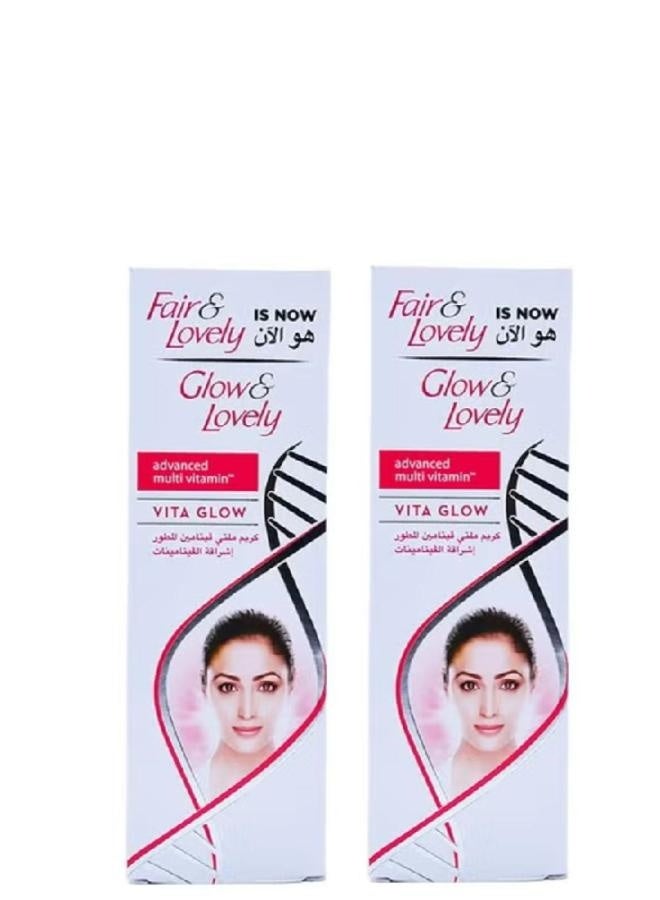 Glow & Lovely Two pieces of Glow & Lovely Multivitamin Face Cream, 100g - Image 1